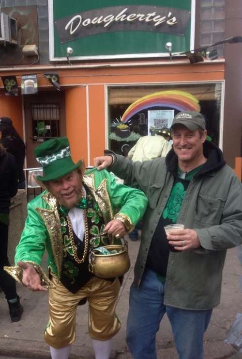 Wes, owner of Doughtery's on St Patrick's Day